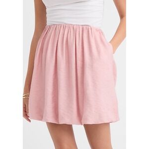 NWT Ann Taylor Loft Bubble Mini Skirt Pink Womens sz XS Lined Pockets Coquette
